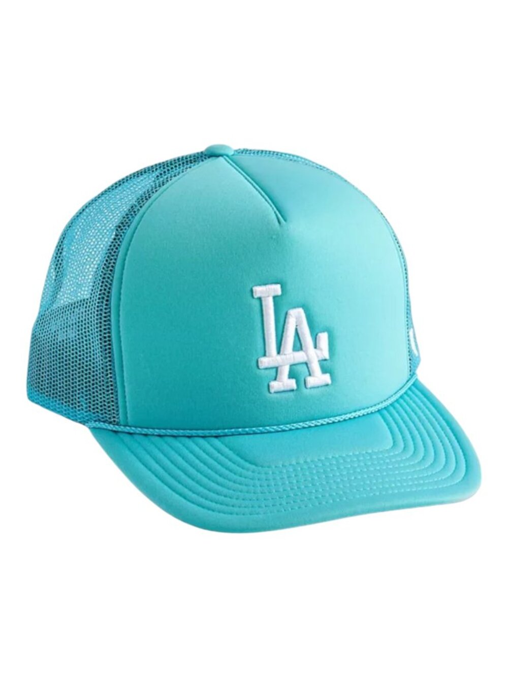 '47 Brand Los Angeles Dodgers Trucker Hat Snapback Baseball Cap Foam Rope Hitch - Picture 2 of 6